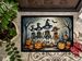 Calacas Skeletons Spooky Halloween Doormat Front Door Mat Indoor Outdoor Rugs For Entryway, Non Slip Washable Low Pile, 24H X 36W_maomaolike.com