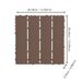 Plastic Interlocking Deck Tiles,44 Pack Patio Deck Tiles,12"x12" Square Waterproof Outdoor All Weather Use, Patio Decking Tiles For Poolside Balcony Backyard, Brown_maomaolike.com