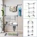 4-Tier Clothes Drying Rack, 67.7-inch Laundry Drying Rack With Foldable Base, 4-Tier Stainless Steel Drying Rack, Movable Laundry Rack For Indoor And Outdoor Use - Gray_maomaolike.com