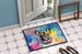 French Bulldog Hippie Dawg Doormat Front Door Mat Indoor Outdoor Rugs For Entryway, Non Slip Washable Low Pile, 24H X 36W_maomaolike.com