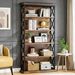 Bookshelf, BEtagere Metal And Wooden Bookcase For Home Office_maomaolike.com