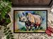 Rhinoceros Doormat Front Door Mat Indoor Outdoor Rugs For Entryway, Non Slip Washable Low Pile, 24H X 36W_maomaolike.com