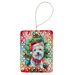 Westie Christmas Porcelain Ornament Christmas Tree Hanging Decorations For Home Christmas Holiday, Rectangle, Gift, Multicolor_maomaolike.com