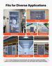 Clear PVC Strip Curtain, 101 Ft Length X 12 In Width, Thermal Insulating Plastic Door Strip Bulk Roll, Walk In Freezer Cooler Curtain Strips For Doorways Of Supermarket, Garage, Warehouse_maomaolike.com