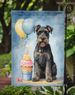 Schnauzer Happy Birthday Garden Flag Mailbox Flag Decorative Yard Flag Banner Outside Patio Artwork Yard Flower Beds, Garden Size, Multicolor_maomaolike.com