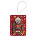 Bichon Frise Holiday Christmas Porcelain Ornament Christmas Tree Hanging Decorations For Home Christmas Holiday, Rectangle, Gift, Multicolor_maomaolike.com