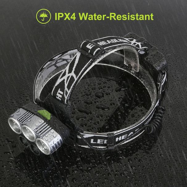 Rechargeable Headlamp 20000 Lumen LED Headlight 6 Modes Headlamp Flashlight For Camping Cycling Hiking Hunting Emergency_maomaolike.com