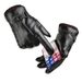 Autumn and winter warm PU leather gloves men's outdoor cycling touch screen gloves plus velvet anti-splash water cycling cold gloves_maomaolike.com