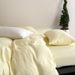 Wholesale INS Japanese Simple Solid Color Pure Cotton Double Layer Crepe All-Cotton Nordic Style Plain Four-Piece Set_maomaolike.com