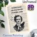 Edgar Allan Poe Themed Painting Poster, Vintage Newspaper-style Black & White Portrait With Crows And Quote Poster, Thought-provoking Literary Decor_maomaolike.com
