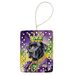 Great Dane King Of Mardi Gras Porcelain Ornament Christmas Tree Hanging Decorations For Home Christmas Holiday, Rectangle, Gift, Multicolor_maomaolike.com