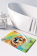 Chow Chow Hippie Dawg Memory Foam Kitchen Mat Machine Washable Anti-Fatigue Mat Cushion Comfort Bath Mat Or Kitchen Rug_maomaolike.com
