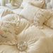 Princess Style Milk Velvet Set Four-Piece Double-Sided Coral Fleece Duvet Cover Flannel Quilted Bed Sheet_maomaolike.com