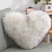 Heart Shaped Plush Pillow Cushion With Core Sofa Waist Cushion Office Chair Pillow_maomaolike.com