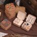 Retro High-End Cork Jewelry Portable Travel Earrings Ring Necklace Storage Box_maomaolike.com
