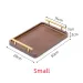 Ebony Wood Serving Tray - Gold Handle Fruit/Bread_maomaolike.com