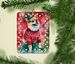Pomeranian Christmas Porcelain Ornament Christmas Tree Hanging Decorations For Home Christmas Holiday, Rectangle, Gift, Multicolor_maomaolike.com