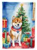 Shiba Inu Christmas Reindeer House Flag Large Porch Sleeve Pole Decorative Outside Yard Banner Artwork Wall Hanging, Polyester, House Size, Multicolor_maomaolike.com