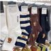 Socks Korean socks cute bear mid waist women's socks kiki women's cotton socks couple style girls college style men_maomaolike.com