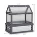 Raised Garden Flower Bed Kit With Greenhouse, Wooden Cold Frame Planter, 35.5" X 22.5" X 38.25", Gray_maomaolike.com