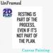 Rest-themed Inspirational Quote Painting Poster, Minimalist Bold Text Poster, Motivational Reminder To Embrace Rest, Ideal For Home Office, Bedroom_maomaolike.com