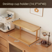 Clearance Desktop Holder Storage Small Multi-layer Dining Table Countertop Water Tea Set Organizer Double-layer Cup Rack_maomaolike.com