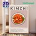 Korean Kimchi Painting Poster, Vibrant Illustrated Traditional Korean Cuisine Poster, Brings Cultural Culinary Vibe, Ideal For Kitchen And Dining Room_maomaolike.com
