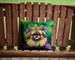 Pekingese King Of Mardi Gras Throw Pillow Machine Washable, Indoor Outdoor Decorative Pillow For Couch, Bed Or Patio, 14Hx14W_maomaolike.com