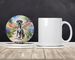 Great Dane Spring Path Large Sandstone Coasters Pack Of 4 Absorbent Round Coasters Decor Gifts For Men Or Women, 4 In, Multicolor_maomaolike.com