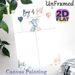 Gender Reveal Themed Painting Poster, Soft Watercolor Style Poster, Featuring Cute Elephant & Floral Details, Ideal For Gender Reveal Party Voting_maomaolike.com