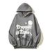 Women's Clothing high street hip hop Travis retro distressed trapped in time foam printed hoodie sweatshirt_maomaolike.com