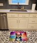 Border Collie Hippie Dawg Memory Foam Kitchen Mat Machine Washable Anti-Fatigue Mat Cushion Comfort Bath Mat Or Kitchen Rug_maomaolike.com