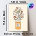 Floral Pill Jar Painting Poster, Warm-toned Whimsical Hand-drawn Poster, Flowers Growing From Pill Jar With Encouraging Quote, Gentle Self-care Decor_maomaolike.com