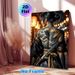 Japanese Samurai With Full Back Tattoo Painting Poster, Vivid Ukiyo-e Style Lantern-lit Alley Poster, Authentic Cultural Design, Ideal For Home_maomaolike.com