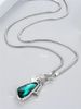 1 Simple And Personalized Long Heterosexual Oversized Irregular Crystal Talisman Sweater Chain Necklace_maomaolike.com
