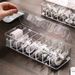 Plastic Cable Management Box, Cable Management Box,White Cable Management Box, With 10 Wire Ties, Clear Powe R Cord Organizer With 8 Compartment_maomaolike.com