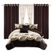 9 Piece Soft All-Season Washed Microfiber Cover Set , Queen/King/Calking Bedding Set With Pillowcases,Bedspread Print Curtains & Solid Curtains,Print, Moisture-Wicking, Soft ,Cooling, Easy Care_maomaolike.com