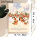 Fruit Of The Spirit Themed Painting Poster, Soft Watercolor Citrus Branches With Scripture Text Poster, Inspirational Religious Verse Decor For Home_maomaolike.com