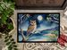 Owl Perched In Coastal Tree Doormat Front Door Mat Indoor Outdoor Rugs For Entryway, Non Slip Washable Low Pile, 24H X 36W_maomaolike.com