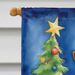 Jack Russell Terrier Christmas Reindeer House Flag Large Porch Sleeve Pole Decorative Outside Yard Banner Artwork Wall Hanging, Polyester, House Size, Multicolor_maomaolike.com