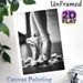 Ballet Pointe Shoes Painting Poster, Monochrome Elegant Ballet Feet Scene Poster, Refined Artistic Decor Ideal For Dance Studio, Bedroom And Living_maomaolike.com