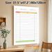 Allowance Earning Tracking Painting Poster, Soft Pastel-hued Table-style Poster, Practical Tool To Log Tasks And Earned Amounts, Suitable For Home Use_maomaolike.com