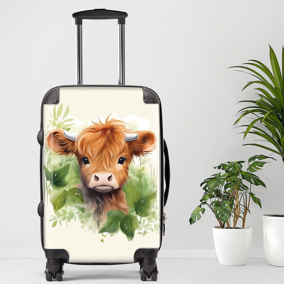Baby Cow Luggage20/24/28 Inch Luggage, Carry-On, Custom Luggage, Luggage Set, Suitcase, Travel, Vacation, Cabin Suitcase, Custom Suitcase, Personalized Luggage_maomaolike.com