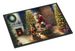Belgian Malinois And Santa Claus Doormat Front Door Mat Indoor Outdoor Rugs For Entryway, Non Slip Washable Low Pile, 24H X 36W_maomaolike.com