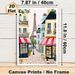 Parisian Street With Eiffel Tower Painting Poster, Pastel-toned Whimsical Hand-painted Scene Poster, Adds Warm Romantic Ambiance Suitable For Living_maomaolike.com