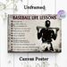 Baseball Life Lessons Painting Poster, Vintage Distressed Style Poster, Inspirational Motivational Quotes With Baseball Player Silhouette, Suitable_maomaolike.com