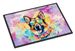 German Shepherd Hippie Dawg Doormat Front Door Mat Indoor Outdoor Rugs For Entryway, Non Slip Washable Low Pile, 24H X 36W_maomaolike.com