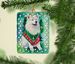 Samoyed Christmas Porcelain Ornament Christmas Tree Hanging Decorations For Home Christmas Holiday, Rectangle, Gift, Multicolor_maomaolike.com