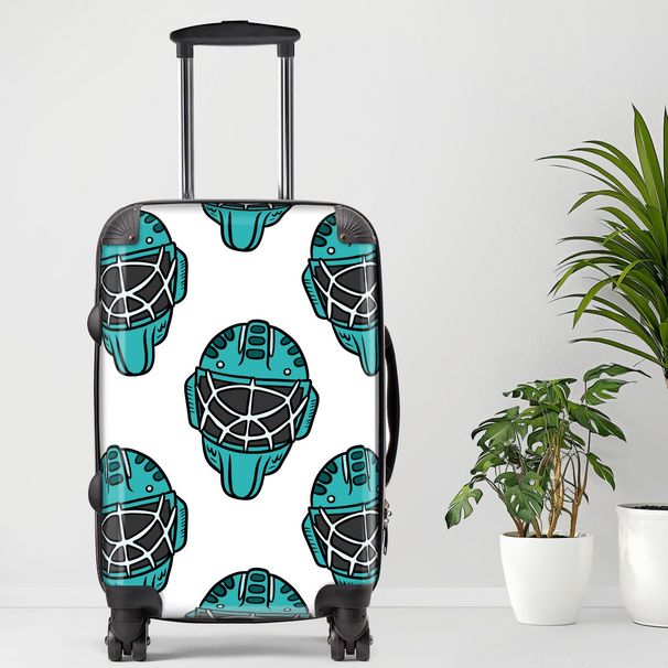 Hockey Luggage, 20/24/28 Inch Luggage, Carry-On, Custom Luggage, Luggage Set, Suitcase, Travel, Vacation, Cabin Suitcase, Custom Suitcase, Personalized Luggage_maomaolike.com