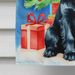 Black Cocker Spaniel Christmas Reindeer House Flag Large Porch Sleeve Pole Decorative Outside Yard Banner Artwork Wall Hanging, Polyester, House Size, Multicolor_maomaolike.com